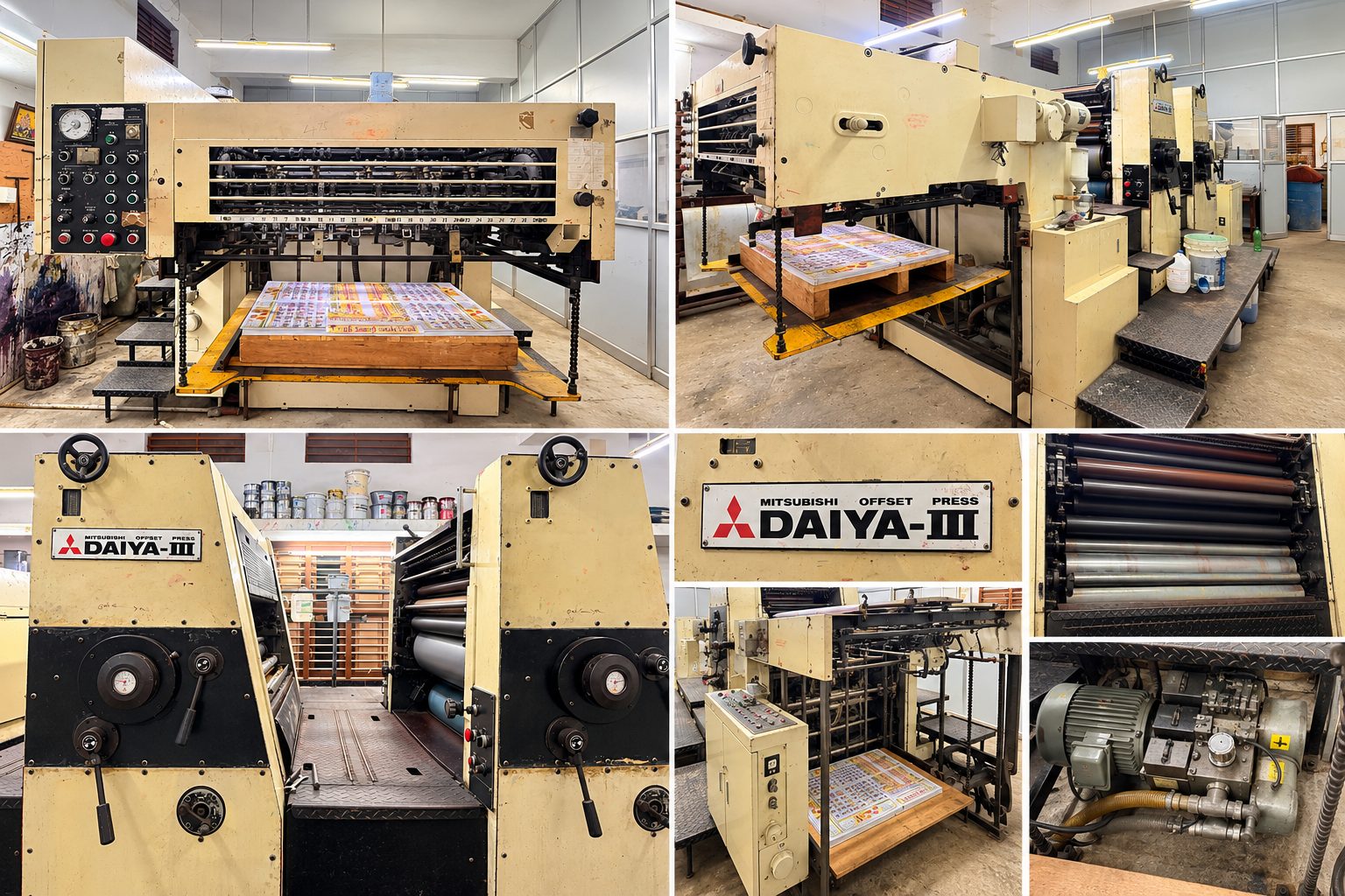 Mitsubishi DAIYA-III 3F-2 Two Colour Offset Printing Machine for Sale